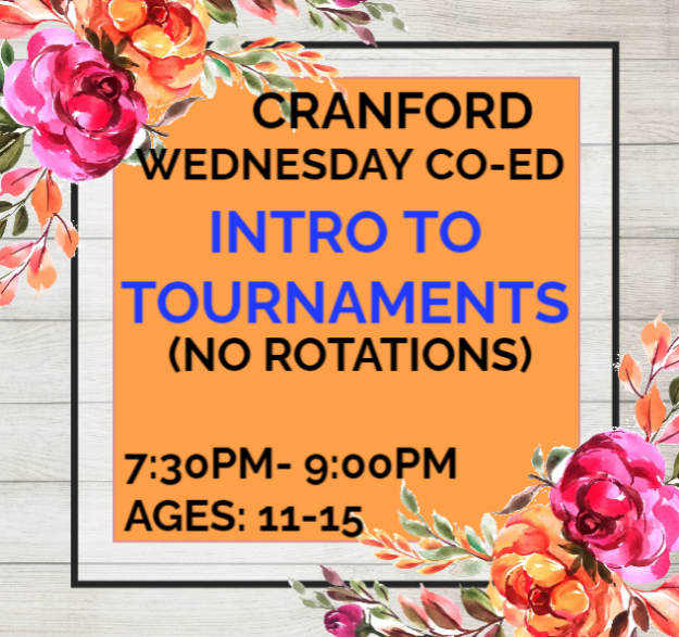 Picture of (3/13- 4/20) (CRAN): WED:  INTRO TO TOURNAMENTS