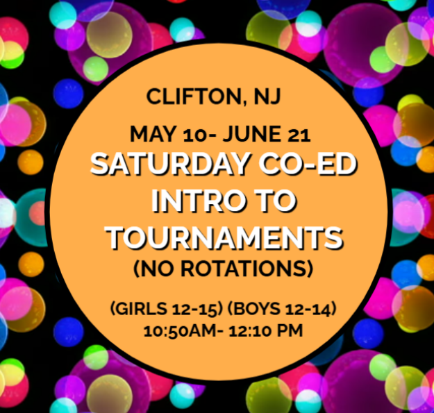 Picture of (5/10-6/21) SAT INTRO TO TOURNAMENTS (NO ROTATIONS) CLIFT SPRING 2 2025
