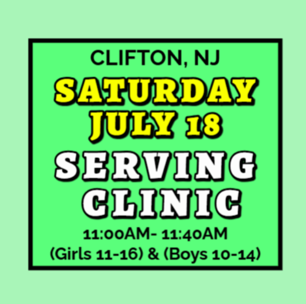 Picture of JULY 18 SERVING CLINIC (CLIFTON)