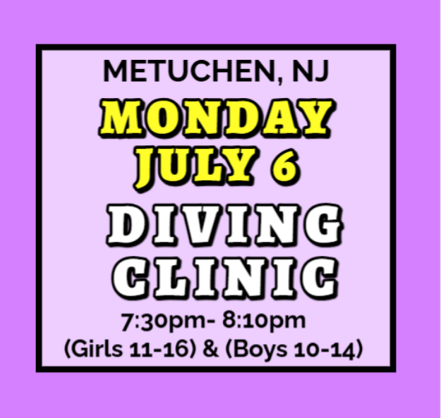 Picture of MON JULY 6 DIVING CLINIC (METUCHEN)