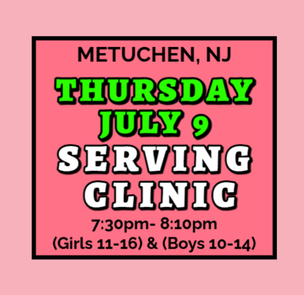 Picture of THURS JULY 9 SERVING CLINIC (METUCHEN)