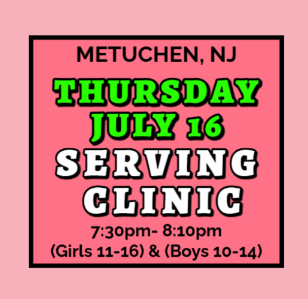 Picture of THURS JULY 16 SERVING CLINIC (METUCHEN)